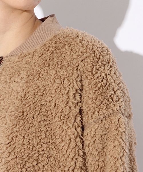 niko and...（ニコアンド）の「フリースボアリバーコート【niko and ...】（その他アウター・レディース・ベージュ/アイボリー/ネイビー・MEDIUM/LARGE）」の7枚目の写真