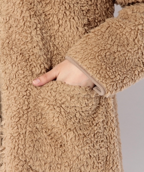 niko and...（ニコアンド）の「フリースボアリバーコート【niko and ...】（その他アウター・レディース・ベージュ/アイボリー/ネイビー・MEDIUM/LARGE）」の19枚目の写真