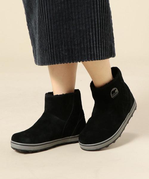SOREL(ソレル)の「<SOREL>GLACY スエードミニブーツ ◆(ブーツ・レディース・ブラック/ブラウン・7/6/8)」の10枚目の写真