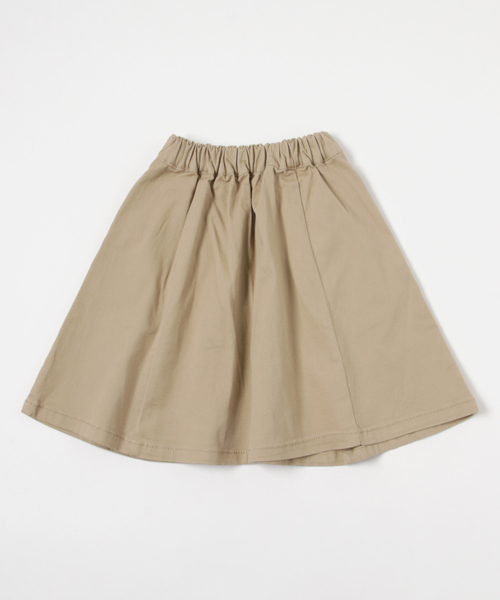 GLOBAL WORK（グローバルワーク）の「【キッズ】ストレッチチノフレアミディスカート/774287（スカート・キッズ・ベージュ/カーキ・LARGE/SMALL/X-LARGE/MEDIUM/XX-LARGE）」の5枚目の写真