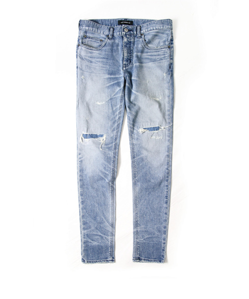 JACKROSE（ジャックローズ）の「JAPAN ストレッチリメイクスキニーデニム（デニムパンツ・メンズ・ブラック/ブルー・S/M/L）」の6枚目の写真