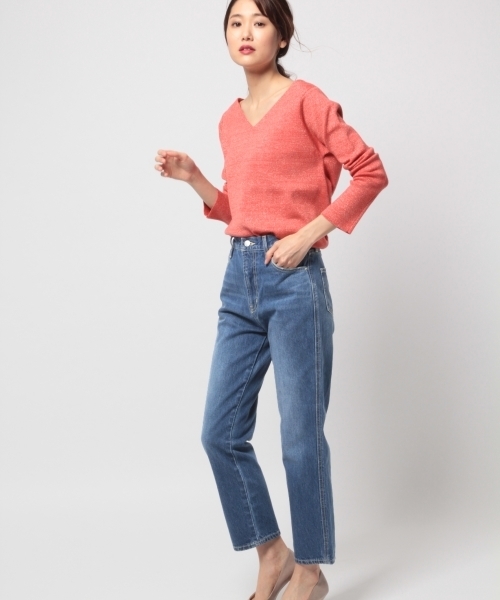 BLISS POINT（ブリスポイント）の「【Sサイズ展開】ハイウエストレギュラーデニム/779879（デニムパンツ・レディース・ネイビー/ブルー・MEDIUM/SMALL/LARGE）」の13枚目の写真