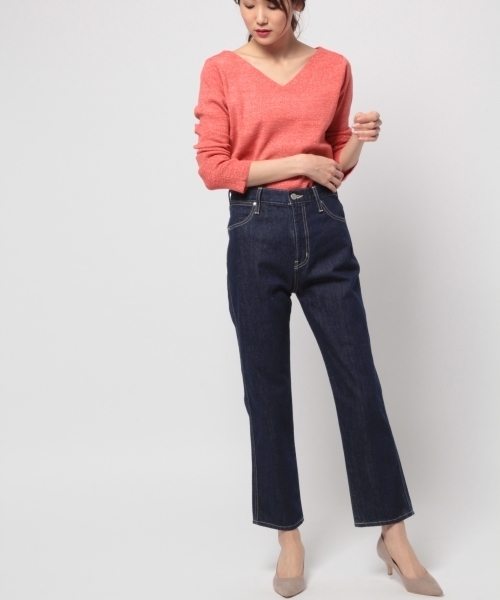 BLISS POINT（ブリスポイント）の「【Sサイズ展開】ハイウエストレギュラーデニム/779879（デニムパンツ・レディース・ネイビー/ブルー・MEDIUM/SMALL/LARGE）」の12枚目の写真