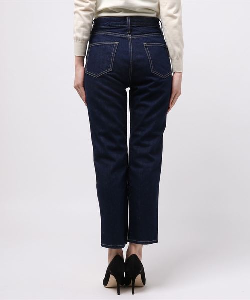 BLISS POINT（ブリスポイント）の「【Sサイズ展開】ハイウエストレギュラーデニム/779879（デニムパンツ・レディース・ネイビー/ブルー・MEDIUM/SMALL/LARGE）」の3枚目の写真