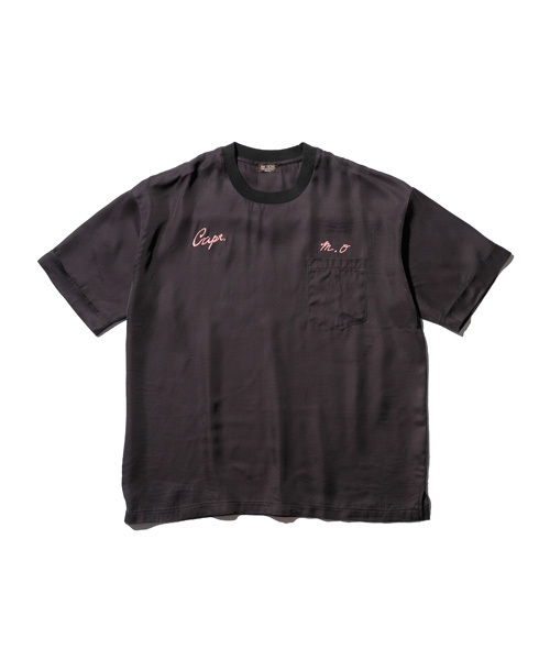 MR.OLIVE（ミスターオリーブ）の「VINTAGE RAYON TWILL / BIG SILHOUTTE PULL OVER BOWLING SHIRT（Tシャツ/カットソー・メンズ・アイボリー/ブラック/ワインレッド・LARGE/MEDIUM/SMALL）」の5枚目の写真