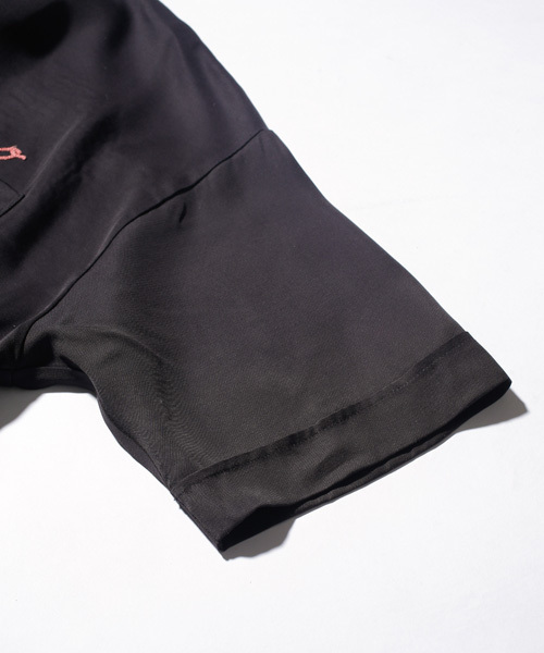 MR.OLIVE（ミスターオリーブ）の「VINTAGE RAYON TWILL / BIG SILHOUTTE PULL OVER BOWLING SHIRT（Tシャツ/カットソー・メンズ・アイボリー/ブラック/ワインレッド・LARGE/MEDIUM/SMALL）」の10枚目の写真