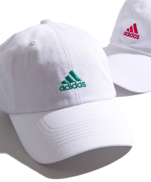 adidas（アディダス）の「∴WEGO/adidas別注LOWキャップ（キャップ・メンズ・ブラック/グリーン系その他/ホワイト/レッド系その他・FREE）」の3枚目の写真
