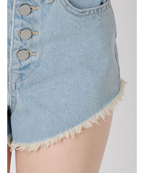 EMODA（エモダ）の「ハードヘムカットジャストウエストショートパンツ（デニムパンツ・レディース・ライトブルー/ブラック/インディゴブルー・SMALL/MEDIUM）」の21枚目の写真