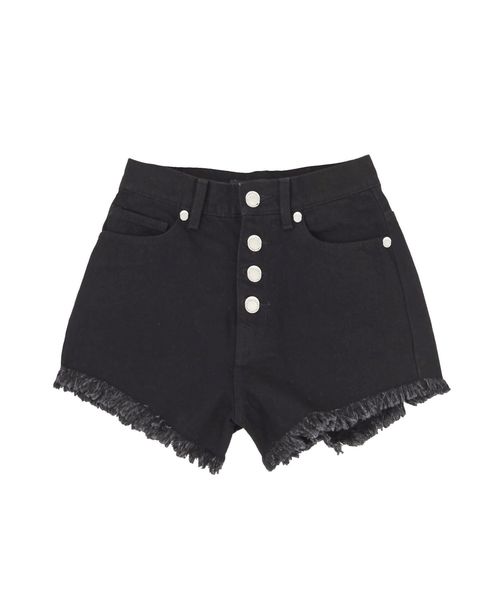 EMODA（エモダ）の「ハードヘムカットジャストウエストショートパンツ（デニムパンツ・レディース・ライトブルー/ブラック/インディゴブルー・SMALL/MEDIUM）」の16枚目の写真