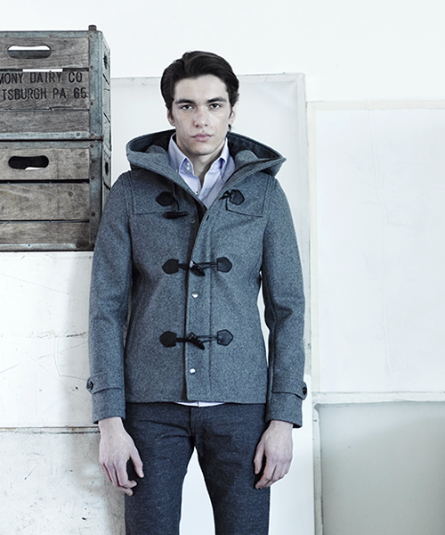 【美品】アプレセイズ　タケシヤジマ ムーアブルック ダッフルコート グレー 1 美品】アプレセイズ タケシヤジマ ムーアブルック ダッフルコート