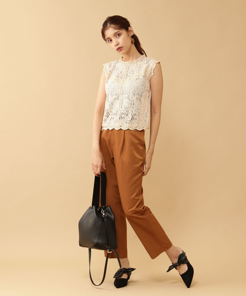 FREE'S MART（フリーズマート）の「◆トリミングレースブラウス（シャツ/ブラウス・レディース・ホワイト/ブラック/ブラウン・FREE）」の7枚目の写真