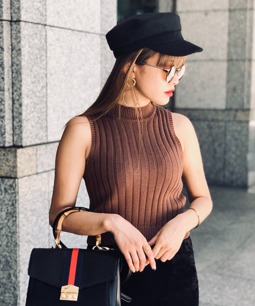 ENVYM パーカー リブニットタンク セット ENVYM（アンビー）の「リブニットタンク（ニット/セーター）」 - WEAR