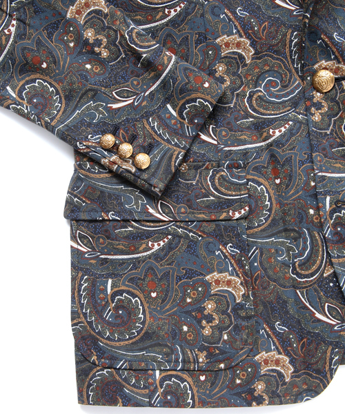 MONKEY TIME（モンキータイム）の「MT∴ ペイズリー 3ボタン ブレザー（LB）◆§3（テーラードジャケット・メンズ・その他1・SMALL/MEDIUM/LARGE）」の6枚目の写真