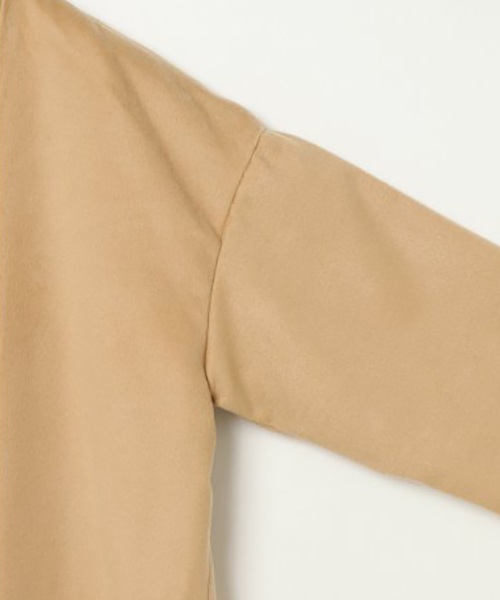 VENCEEXCHANGE（ヴァンスエクスチェンジ）の「Vネックノーカラーコート（チェスターコート・レディース・チャコールグレー/ブラック/ブラウン系その他・MEDIUM）」の6枚目の写真