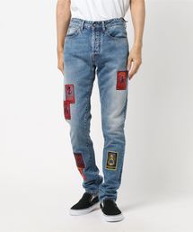 MARCELO BURLON | MARCELO BURLON “VINTAGE WASH TAROT”スリムジーンズ(デニムパンツ)