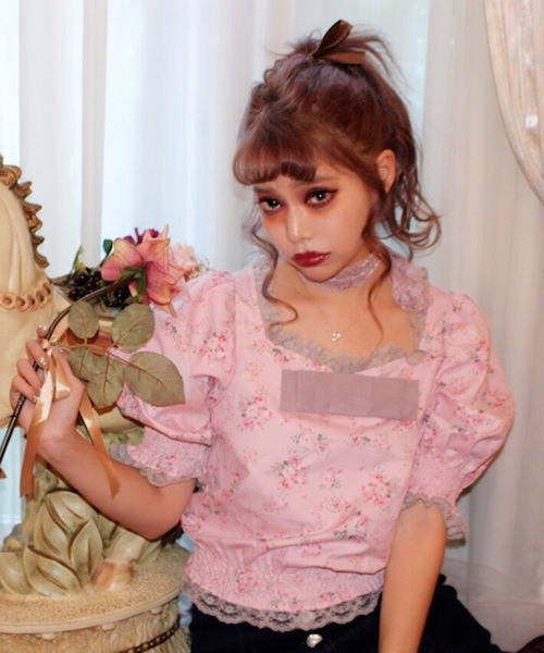 Swankiss（スワンキス）の「HS milk flower TOPS（その他トップス 