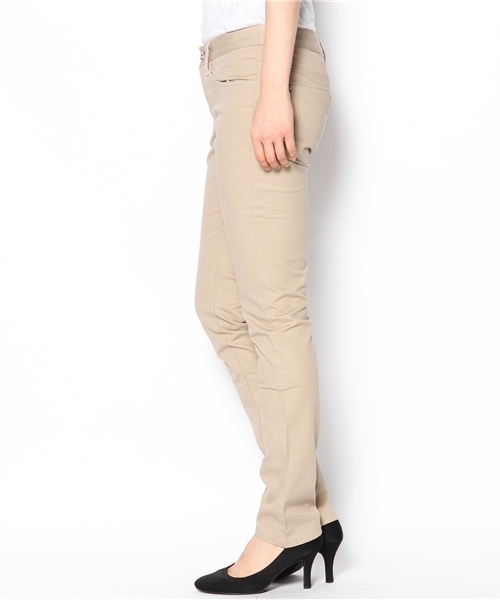 GIORDANO（ジョルダーノ）の「ローライズスリムテーパードチノ（チノパンツ・レディース・ダークベージュ/カーキ/グレー/ブラック/ブラウン・24inch/25inch/26inch/27inch/28inch/29inch/30inch/32inch）」の6枚目の写真