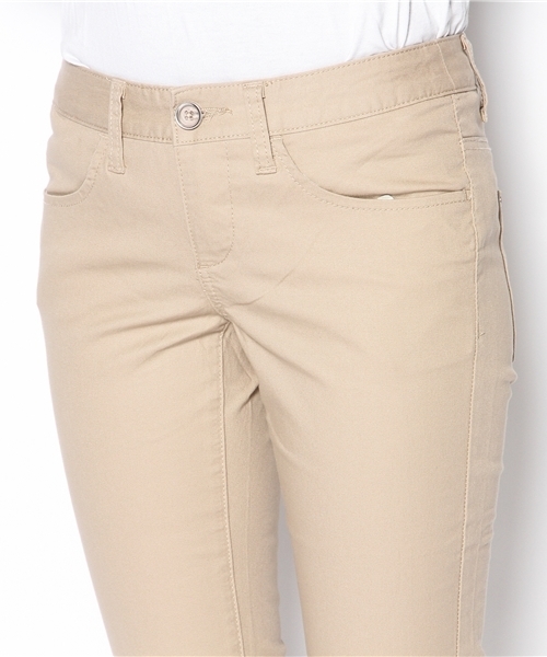 GIORDANO（ジョルダーノ）の「ローライズスリムテーパードチノ（チノパンツ・レディース・ダークベージュ/カーキ/グレー/ブラック/ブラウン・24inch/25inch/26inch/27inch/28inch/29inch/30inch/32inch）」の8枚目の写真