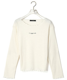 w closet | ボートネック刺繍入り長袖プルオーバー_(Tシャツ/カットソー)