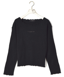 w closet | ボートネック刺繍入り長袖プルオーバー_(Tシャツ/カットソー)