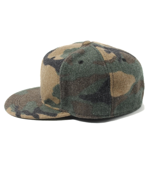 BEAMS（ビームス）の「□BEAMS / SLメルトンFLAT CAP（キャップ・メンズ・グレー/ネイビー/その他1・ONE SIZE）」の4枚目の写真