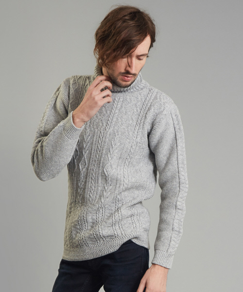 5351 POUR LES HOMMES(ゴーサンゴーイチプールオム)の「ルーガ タートルネックニット(ニット/セーター・メンズ・ブルー/ホワイト/ブラック/グレー/ワイン・44/46/48)」の3枚目の写真