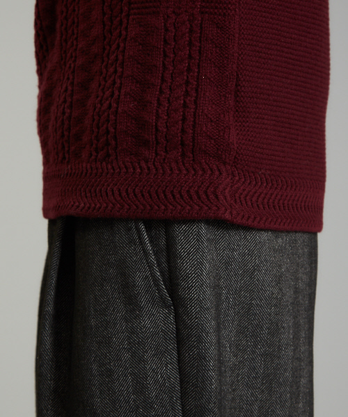 5351 POUR LES HOMMES(ゴーサンゴーイチプールオム)の「ルーガ タートルネックニット(ニット/セーター・メンズ・ブルー/ホワイト/ブラック/グレー/ワイン・44/46/48)」の19枚目の写真