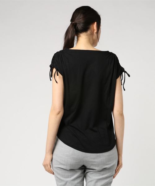 IGNIO(イグニオ)の「ドロストデザインTシャツ(半袖)(Tシャツ/カットソー・レディース・ブラック/トップグレー/グリーン・LL/M/L/S)」の5枚目の写真