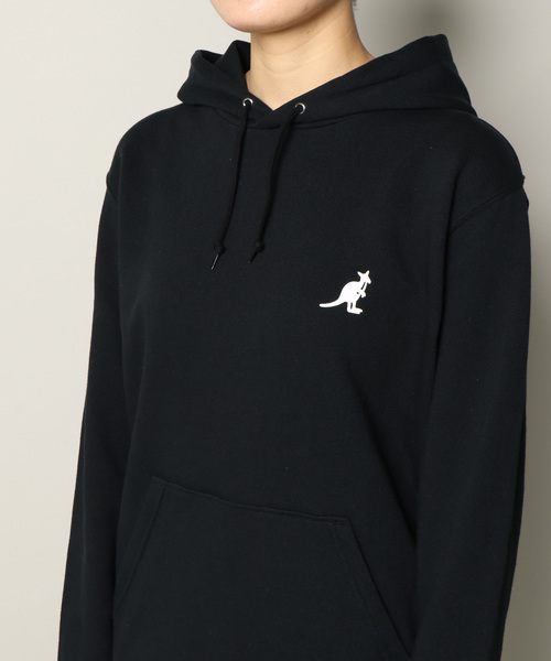 KANGOL（カンゴール）の「【KANGOL】カンゴール 裏毛フーディー（パーカー・レディース・ブラック/オフホワイト・LL/M/L）」の6枚目の写真