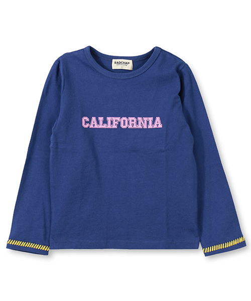 RADCHAP(ラッドチャップ)の「ロゴ長袖Tシャツ(Tシャツ/カットソー・キッズ・アイボリー/ネイビー・140cm/80cm/100cm/110cm/120cm/130cm/90cm)」の2枚目の写真