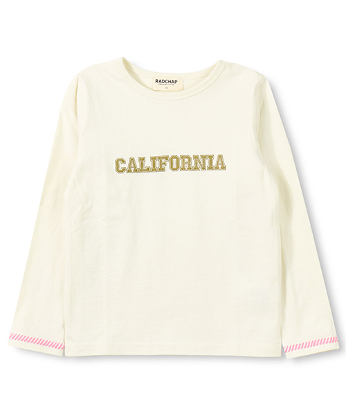 RADCHAP(ラッドチャップ)の「ロゴ長袖Tシャツ(Tシャツ/カットソー・キッズ・アイボリー/ネイビー・140cm/80cm/100cm/110cm/120cm/130cm/90cm)」の1枚目の写真