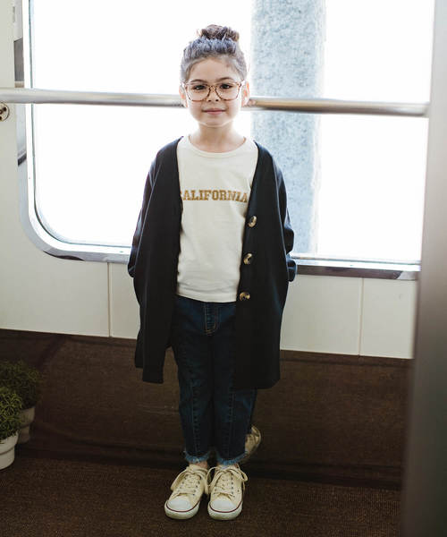 RADCHAP(ラッドチャップ)の「ロゴ長袖Tシャツ(Tシャツ/カットソー・キッズ・アイボリー/ネイビー・140cm/80cm/100cm/110cm/120cm/130cm/90cm)」の3枚目の写真