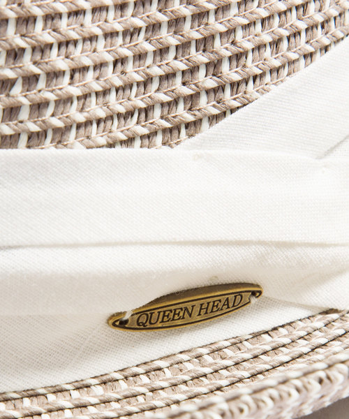 QUEENHEAD（クイーンヘッド）の「折り畳めるストロートハット（ハット・レディース・ライトブルー/ブラック/ブラウン/カーキ/グレー系その他/ナチュラル/グリーン系その他/サーモンピンク/グレー系その他2・X-LARGE/XX-LARGE/FREE）」の11枚目の写真