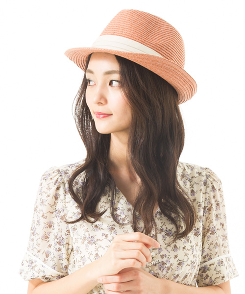 QUEENHEAD（クイーンヘッド）の「折り畳めるストロートハット（ハット・レディース・ライトブルー/ブラック/ブラウン/カーキ/グレー系その他/ナチュラル/グリーン系その他/サーモンピンク/グレー系その他2・X-LARGE/XX-LARGE/FREE）」の18枚目の写真