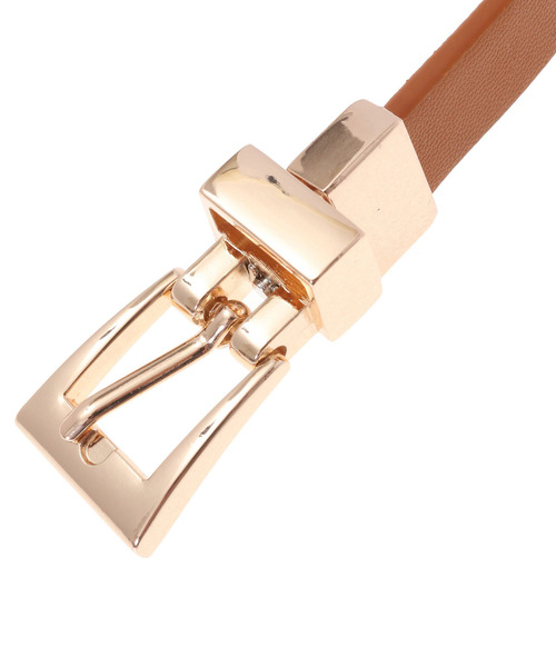 The Virgnia（ザ ヴァージニア）の「リバーシブル細ベルト（ベルト・レディース・ブラック/キャメル・FREE）」の6枚目の写真