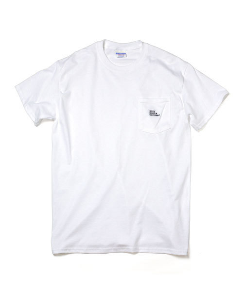 68&brothers(シックスティエイトアンドブラザーズ)の「Pocket Tee w/emb(Tシャツ/カットソー・メンズ・ホワイト/ブラック/オレンジ・MEDIUM/LARGE/X-LARGE)」の2枚目の写真