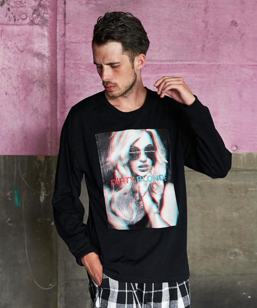 JACKROSE（ジャックローズ）の「JE-ネガフォト・レディーロンT（Tシャツ/カットソー・メンズ・ホワイト/ブラック・M/L）」の2枚目の写真