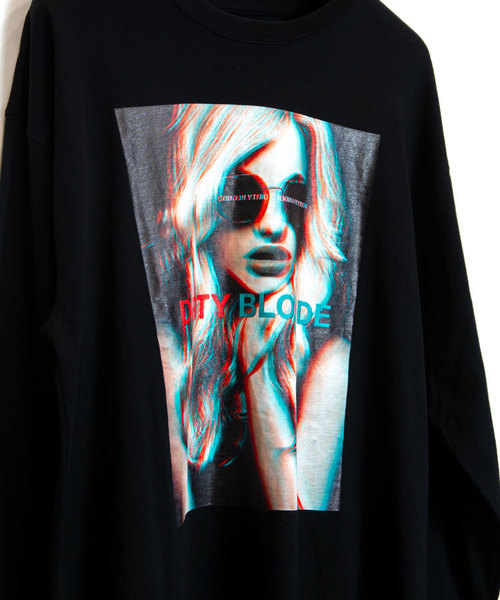 JACKROSE（ジャックローズ）の「JE-ネガフォト・レディーロンT（Tシャツ/カットソー・メンズ・ホワイト/ブラック・M/L）」の10枚目の写真