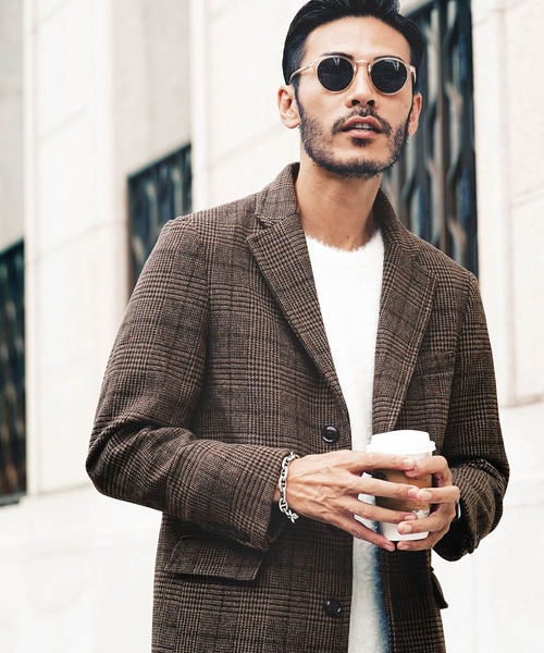 jiggys shop（ジギーズショップ）の「メルトン ロングコート スリム チェスターコート（チェスターコート・メンズ・ブラック/グレー/グレー系その他/グレー系その他2/ネイビー/キャメル/ブラウン系その他/ブラック系その他/ブラウン系その他2/グレー系その他4/ベージュ/ブラウン系その他3/グレー系その他3・SMALL/MEDIUM/LARGE/X-LARGE/XX-LARGE）」の10枚目の写真