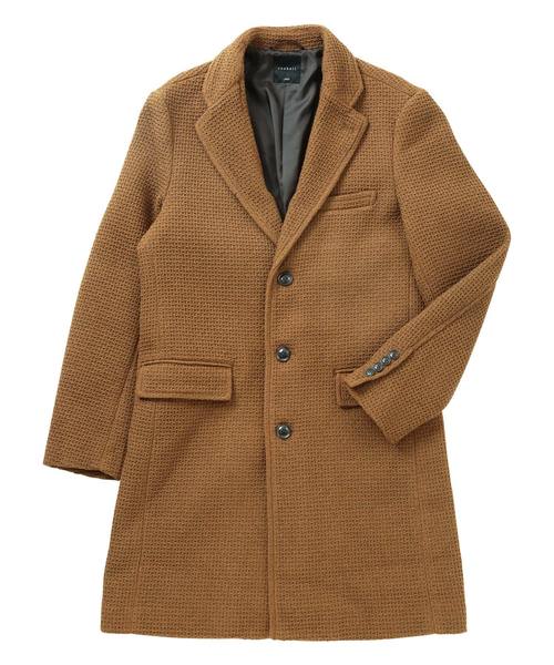 jiggys shop（ジギーズショップ）の「メルトン ロングコート スリム チェスターコート（チェスターコート・メンズ・ブラック/グレー/グレー系その他/グレー系その他2/ネイビー/キャメル/ブラウン系その他/ブラック系その他/ブラウン系その他2/グレー系その他4/ベージュ/ブラウン系その他3/グレー系その他3・SMALL/MEDIUM/LARGE/X-LARGE/XX-LARGE）」の15枚目の写真