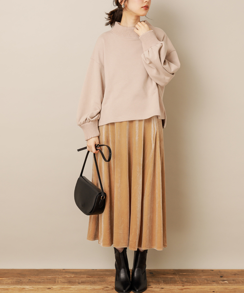 natural couture（ナチュラルクチュール）の「ハーフムーンフラップショルダー（ショルダーバッグ・レディース・ブラック/ベージュ/ピンク・FREE）」の12枚目の写真