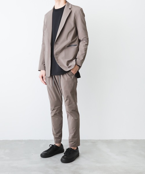 ATTACHMENT（アタッチメント）の「T400ハイゲージメモリージャージ50 1タックイージーパンツ（その他パンツ・メンズ・ブラック/グレー系その他・1/2/3）」の9枚目の写真