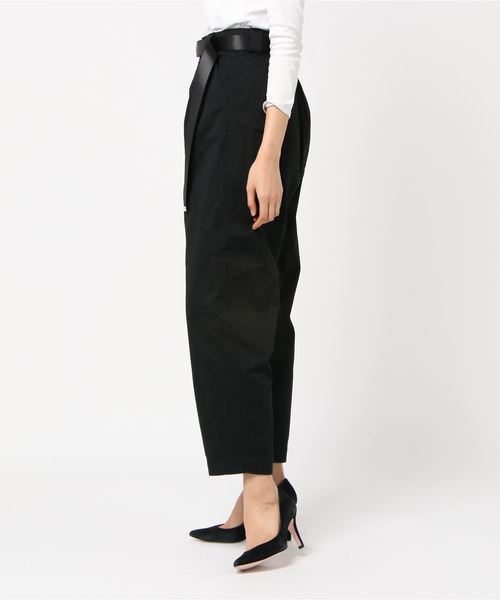 WEGO(ウィゴー)の「WEGO/【2点セット】チノベルト付きワイドテーパードパンツ(チノパンツ・レディース・ブラック/ベージュ・FREE)」の14枚目の写真