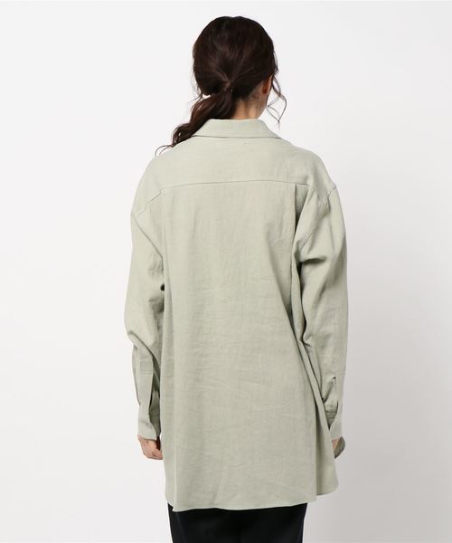 DouDou(ドゥドゥ)の「セットアップシャツ(シャツ/ブラウス・レディース・オフホワイト/ブルー系その他/グリーン系その他・FREE)」の4枚目の写真