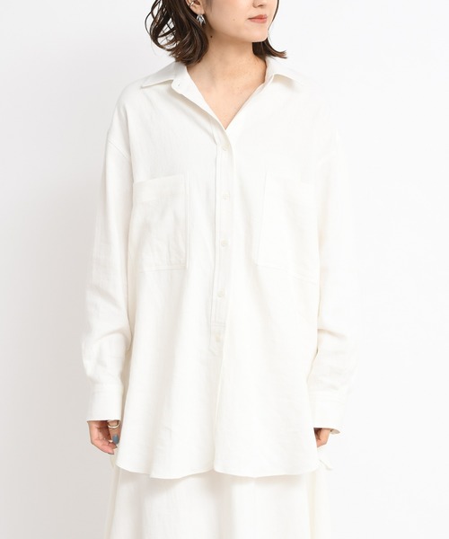 DouDou(ドゥドゥ)の「セットアップシャツ(シャツ/ブラウス・レディース・オフホワイト/ブルー系その他/グリーン系その他・FREE)」の6枚目の写真