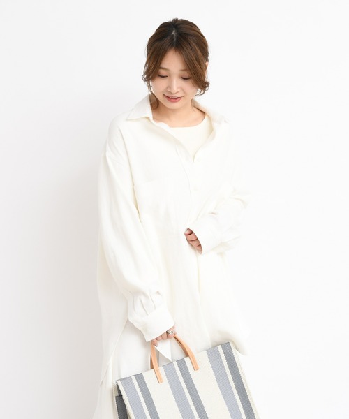 DouDou(ドゥドゥ)の「セットアップシャツ(シャツ/ブラウス・レディース・オフホワイト/ブルー系その他/グリーン系その他・FREE)」の19枚目の写真