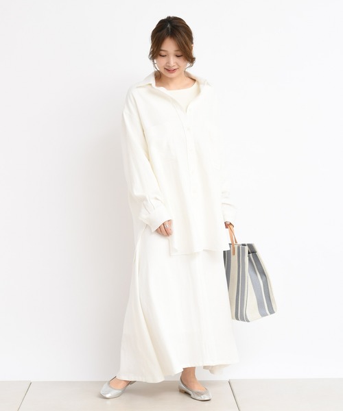 DouDou(ドゥドゥ)の「セットアップシャツ(シャツ/ブラウス・レディース・オフホワイト/ブルー系その他/グリーン系その他・FREE)」の14枚目の写真