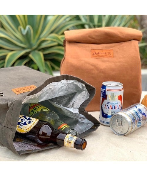 DULTON（ダルトン）の「WAX CANVAS LUNCH BAG/キャンバス生地 ランチバッグ（お弁当箱・メンズ・オリーブ/キャメル・FREE）」の10枚目の写真