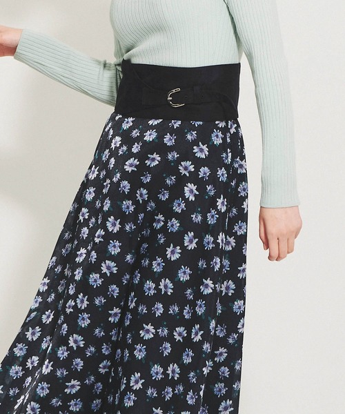 The Virgnia（ザ ヴァージニア）の「オリジナルマーガレット柄スカート（スカート・レディース・ネイビー/ベージュ・38/36）」の9枚目の写真