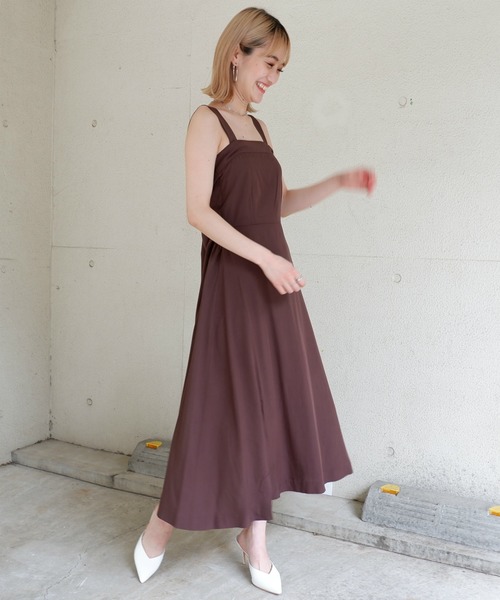 SPIRALGIRL（スパイラルガール）の「２ｗａｙバックリボンワンピース（ワンピース・レディース・ベージュ/ブラウン/カーキ・FREE）」の10枚目の写真